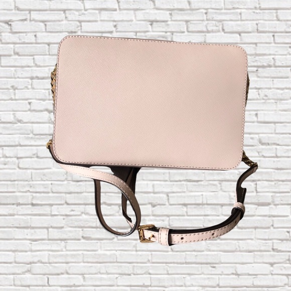 MICHAEL KORS • Jet Set Leather Large Crossbody Bag in Powder Blush • NWT - Picture 3 of 7